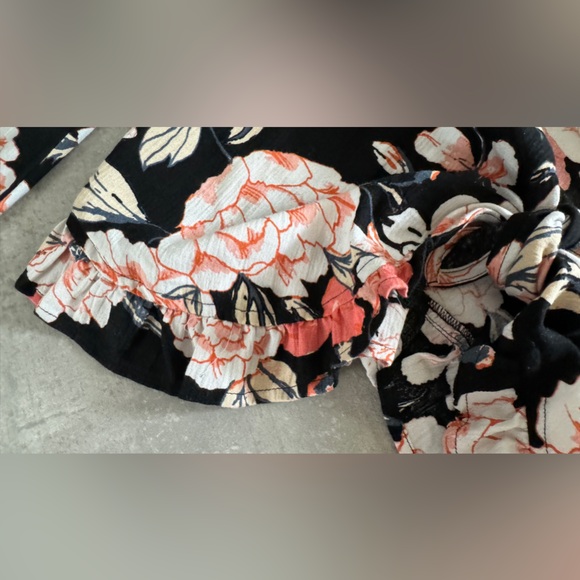 Roxy cropped floral tie top, XS - Picture 7 of 10